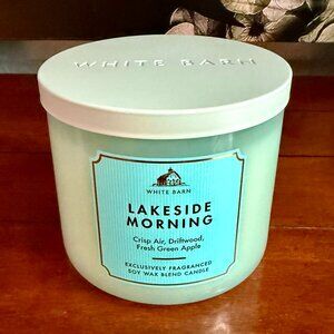 NEW LAKESIDE MORNING 3-Wick Candle Bath & Body Works